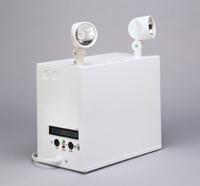 12V Self-Diagnostics Emergency Lighting Battery System, English Text Messaging, 120V AC, 100W Capacity, 1-9W Tungsten Mini head